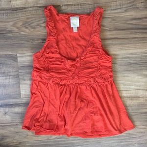 Anthropologie Rio Ras Orange Tank Top S